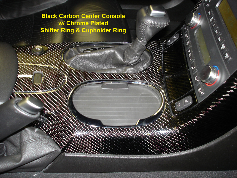 Trim Plate Plain, Real Carbon Fiber, C6 Corvette, 2008 and up